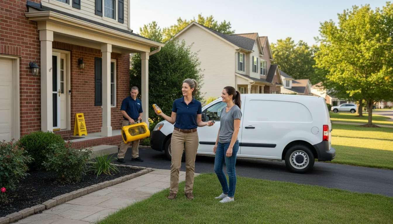 Water restoration image for Water Damage & Restoration Services in Mount Vernon, TX